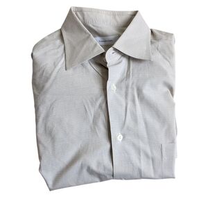 Like New Ermenegildo Zegna Men's Long sleeve button down dress shirt siz…